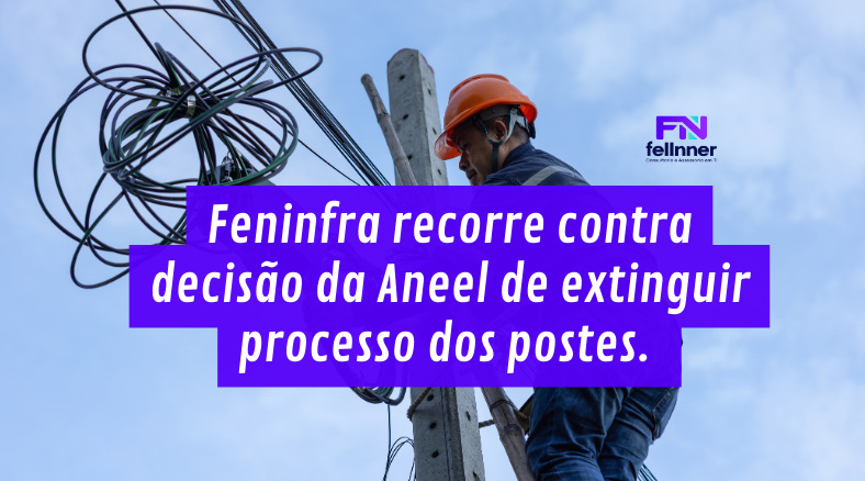 Feninfra recorre contra decisão da Aneel de extinguir processo dos postes.